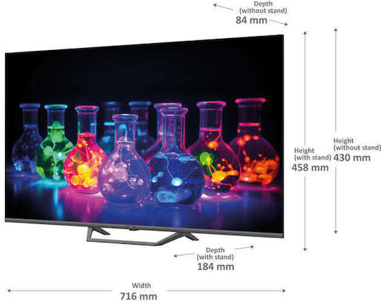 Haier Smart Τηλεόραση 32" Full HD QLED H32S80EFX HDR (2024)