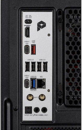 Actina Гейминг Настолен Компютър Ryzen 7-8700F 32GB DDR4 1.0TB SSD Без Операционна Система