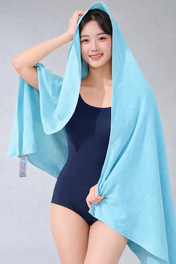 Πετσέτα Microfiber Σώματος Τιρκουάζ 160x90εκ.