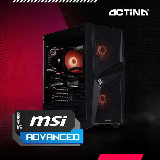 Actina Gaming Desktop PC (Ryzen 5-7500F/32GB DDR5/1.0TB SSD/GeForce RTX 5060 Ti/No OS)