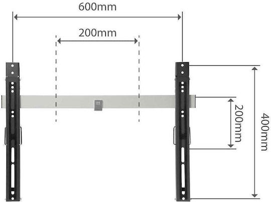 One For All WM6621 Βάση Τηλεόρασης Τοίχου έως 84" και 80kg