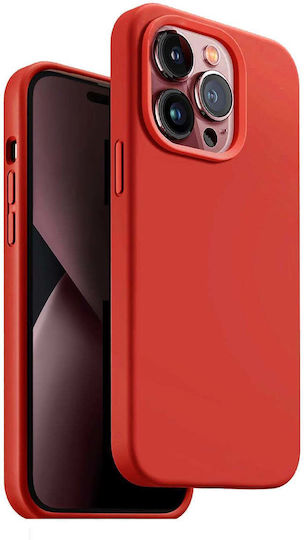 Silicone Case Mobicase iPhone 14 Pro Red 2mm Soft Matte