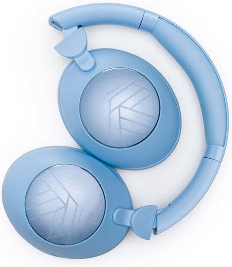 PowerLocus Orion Ασύρματα Bluetooth Over Ear Ακουστικά Γαλάζια