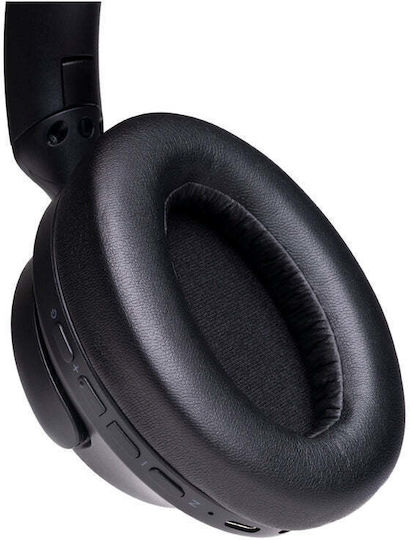 PowerLocus Moonfly Hybrid Kabellose Bluetooth Über Ohr Kopfhörer Schwarz