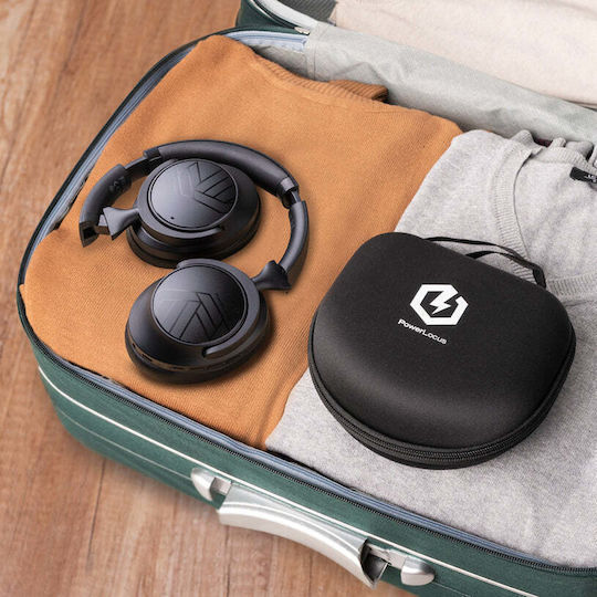 PowerLocus Moonfly Hybrid Kabellose Bluetooth Über Ohr Kopfhörer Schwarz