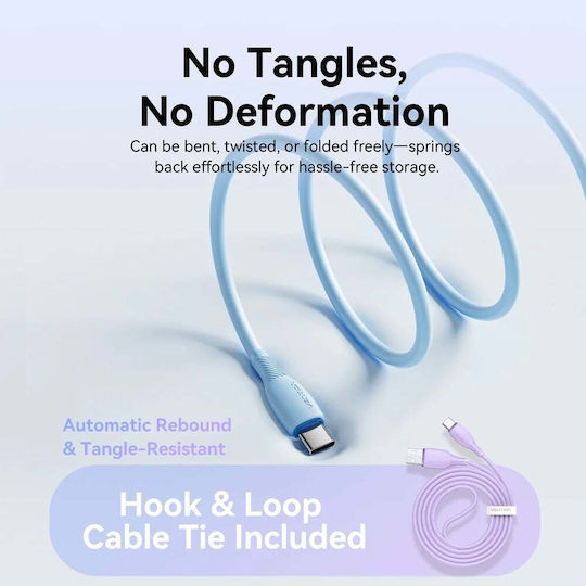 Vention USB 2.0 Кабел USB-C Мъжки - USB-A 18W Син 0.25м CTWSC