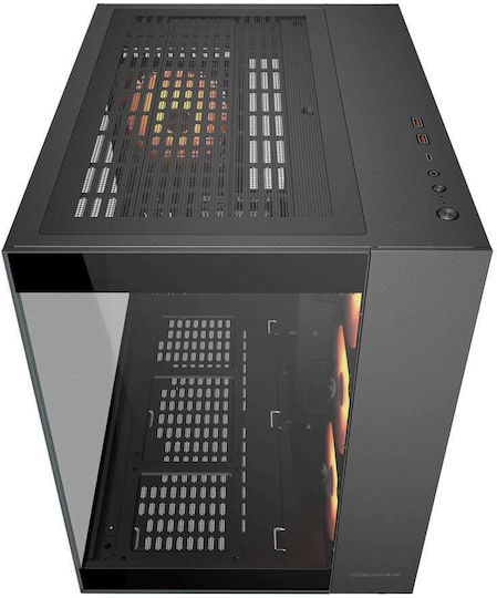 Cougar FV150 MINI Gaming Mini Tower Computer Case with Side Window Black