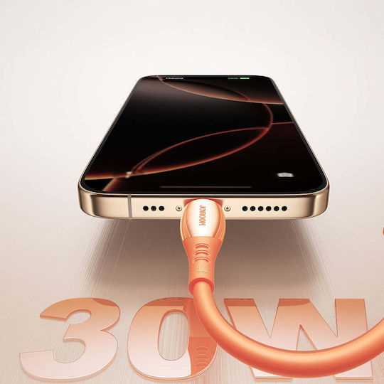 Joyroom Joyroom Series USB-C zu Blitzkabel 30W Orange 1,2m S-A59 Lebendig