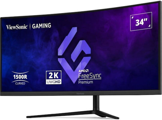 Viewsonic VX3418C-2K Ultrawide VA HDR Curved Gaming Monitor 34" QHD 3440x1440 180Hz