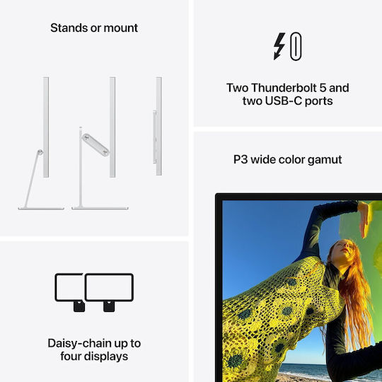 Apple Studio Display (2026) Monitor 27" 5120x2880 White Nano Texture Glass Tilt Adjustable Stand