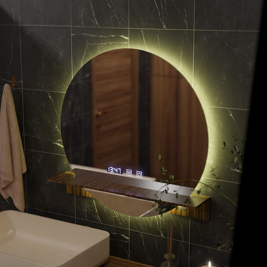 Alista Home Καθρέπτης Μπάνιου Led Αφής 60x60cm