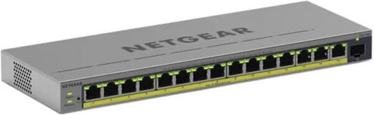 NetGear GS116EP-100EUS Managed L3 PoE+ Switch με 15 Θύρες Gigabit (1Gbps) Ethernet και 1 SFP Θύρα