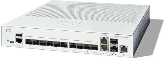Cisco C1300-12XS Managed L2 Switch και 10 SFP Θύρες