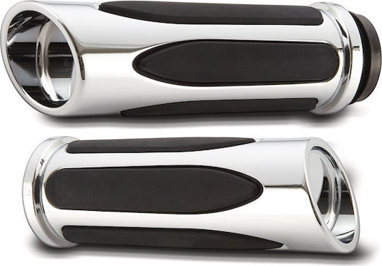 Arlen Ness Motorradle Grip Motorradhandschützer 14 18 Indians Chrom Deep Cut Komfortgriffe Chrom