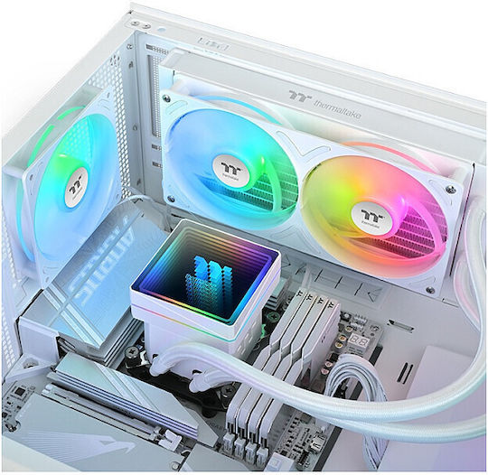 Thermaltake TH240 V3 ARGB Sync AIO v3 Υδρόψυξη AIO CPU με 2 Ανεμιστήρες 120mm Λευκή