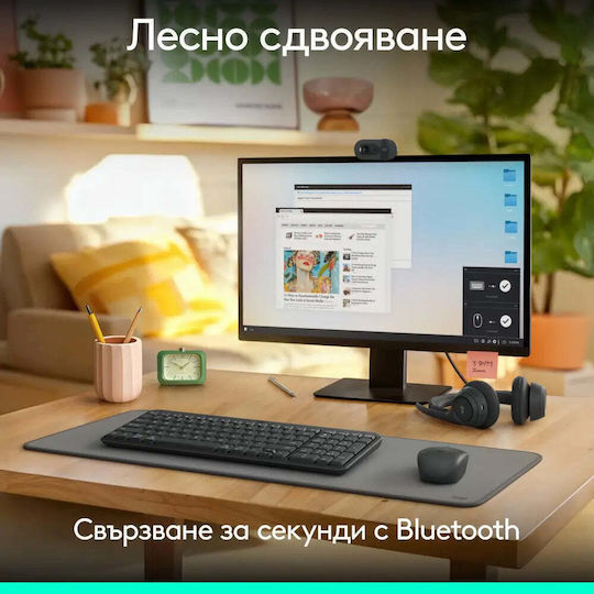 Logitech MK250 Compact Wireless Bluetooth Keyboard & Mouse Set Cyrillic