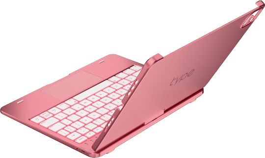 Supero Tablet Hülle Typecase Flexbook Touch Tastatur Ipad Air 11" M2 2024 M3 2025 M4 2026 Rosa