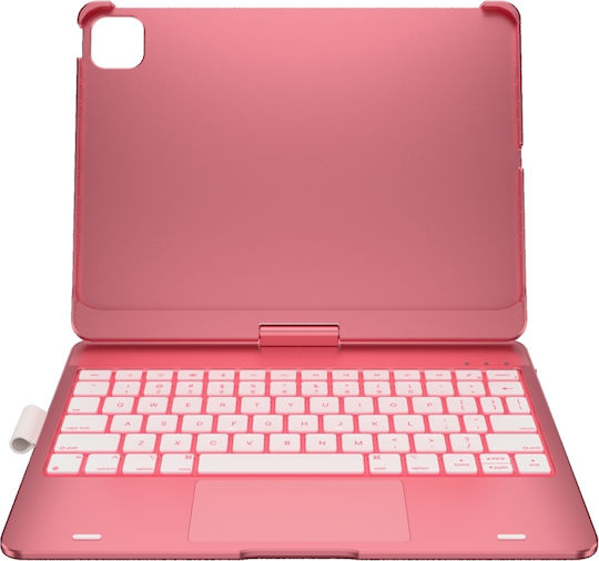 Supero Tablet Hülle Typecase Flexbook Touch Tastatur Ipad Air 11" M2 2024 M3 2025 M4 2026 Rosa