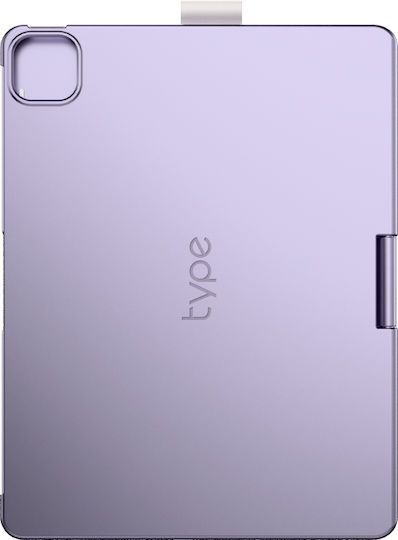 Supero Tablet Hülle Typecase Flexbook Touch Tastatur Ipad Air 11" M2 2024 M3 2025 M4 2026 Helllila