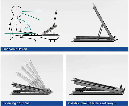 Act Стойка за Лаптоп до 15.6" Черен (AC8145)