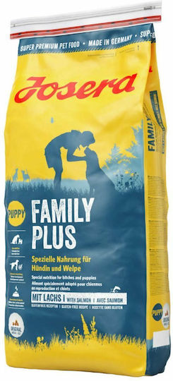Josera Family Plus 12.5kg Dry Food Gluten-Free for Puppies with Tuna, Salmon, Meat, Poultry and Rice
