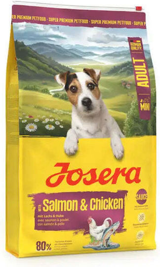 Josera 10kg Dry Food Gluten-Free for Adult Small Breed Dogs with Salmon and Chicken