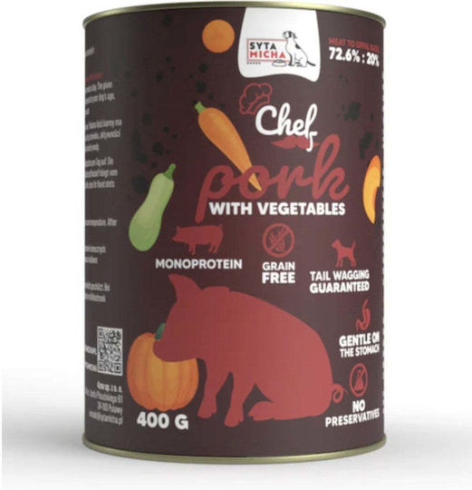 Syta Micha Nassfutter Hunde mit Schweinefleisch und Gemüse 400gr