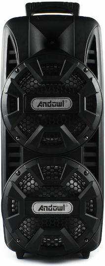 Andowl Karaoke Speaker With Wired Microphone And Lighting Effects Q-T53 Q-T53 Black