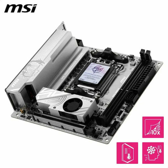 MSI MPG B850I Edge TI WIFI Placă de bază Mini ITX cu AMD AM5 Socket