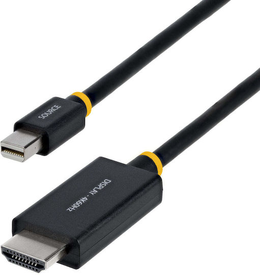 StarTech Cable mini DisplayPort male - HDMI male 1m Μαύρο (1M-MDP-HDMI2-4K60)
