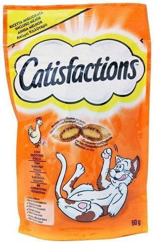 Catisfactions Snack Treats with Chicken for Adult Cats 60gr