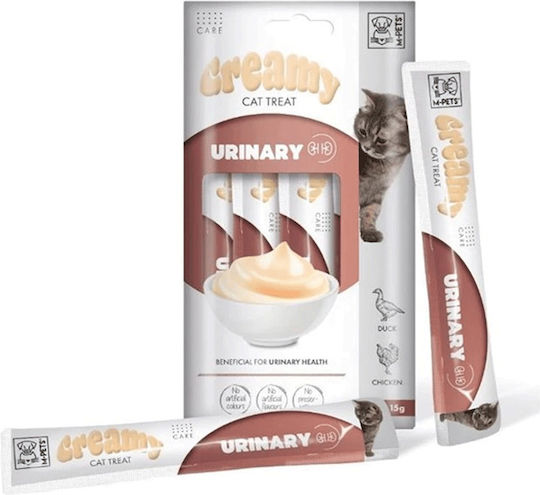 M-pets Creamy Cat Treat Functions Urinary Duck Chicken 60gr