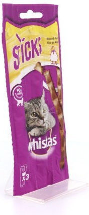 Whiskas Treats in Stick with Chicken Delicious Chicken Sticks for Adults 3pcs for Adult Cats 18gr
