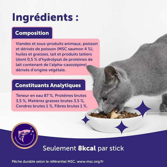 Happy Snack By Feliway – Lachs 24x15g Katzenleckerlis & Snacks