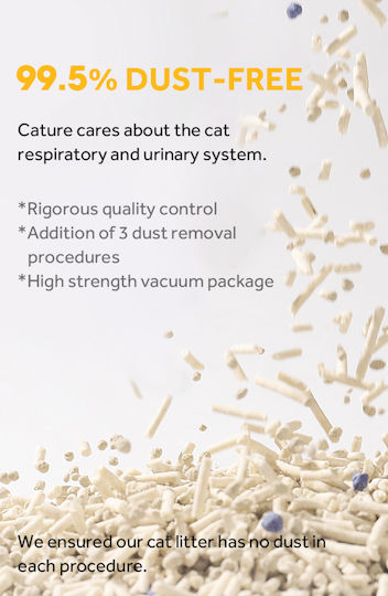 Cature Tofu & Bentonite Бентонитен котешки пясък Тофу 5.6кг / 14лт