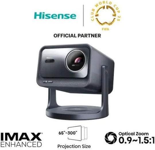 Hisense C2 Pro Мини 3D Проектор DLP 4K Ultra HD Лазерен с Wi-Fi и вградени високоговорители Черен
