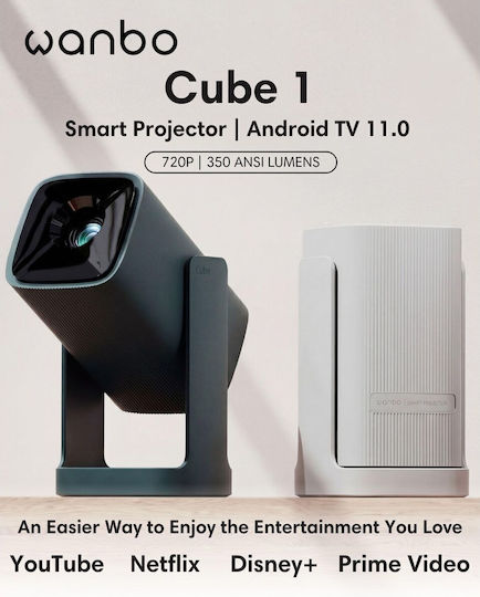 Wanbo Cube 1 WANBOCUBE1SKYBLU Mini Projector LCD HD