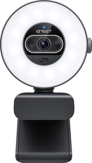 Emeet SmartCam Webkamera 4K 60Bilder pro Sekunde (FPS) mit Autofokus mit Privacy Cap