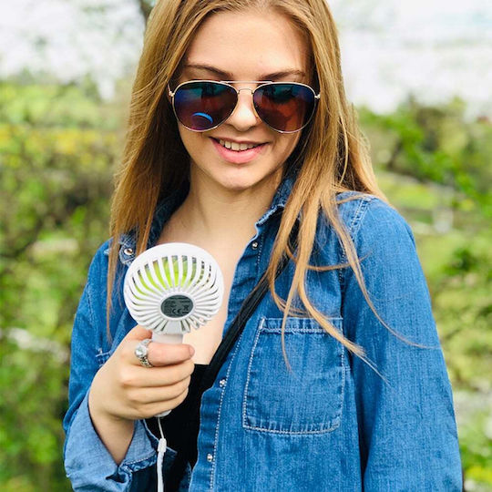 Stylies Lacerta Handheld USB Rechargeable Fan 5W Green