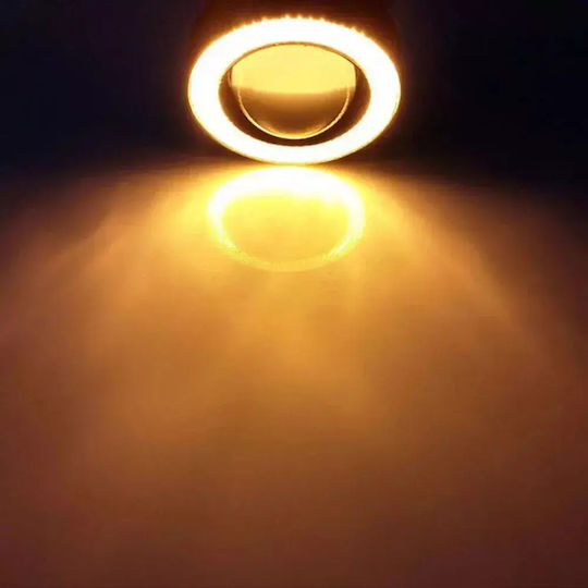 Σετ Προβολάκια Αυτοκινήτου Led Angel Eyes Κίτρινο Υψηλή Απόδοση Universal Tc-424