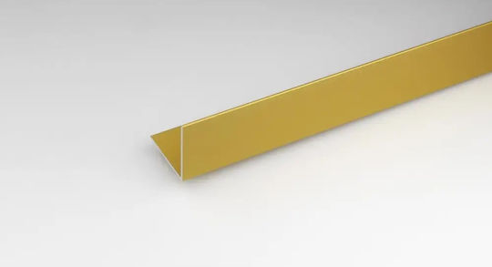 Aluminum Angle Profile 20x20mm/1m Gold