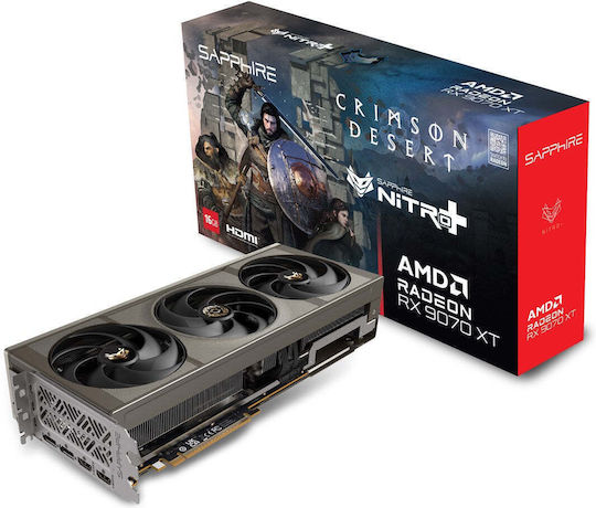 Sapphire Radeon RX 9070 XT 16GB GDDR6 NITRO+ OC Crimson Desert Edition Видео Карта