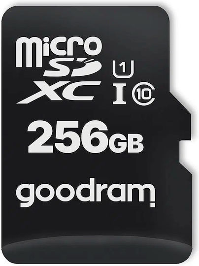 GoodRAM microSDXC 256GB Geschwindigkeitsklasse 10 UHS-I 10MB/s mit Adapter