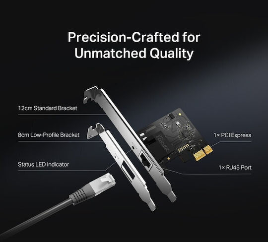 Gigabit Pcie Network Adapter Speed 1 Gbps Spec 1×rj45 Full-height Bracket/low-profile Bracket Feature Multi-speed Compatibility