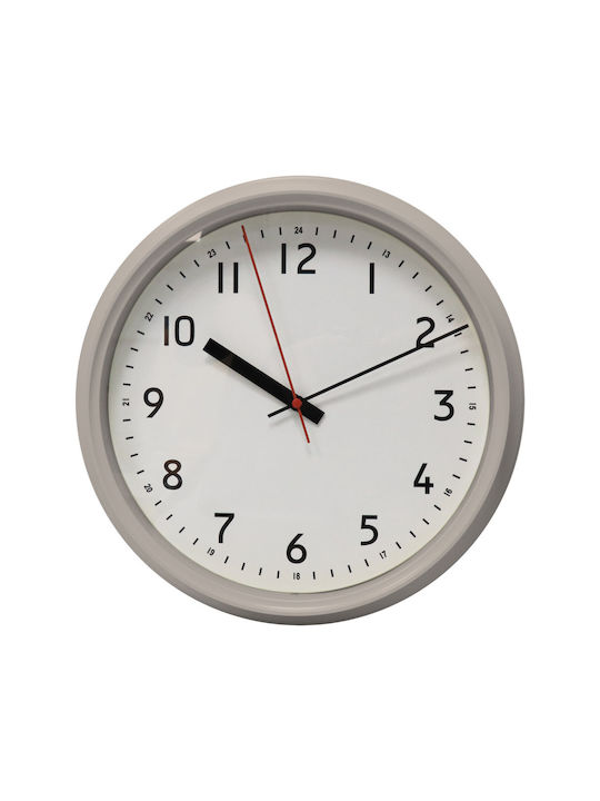 Ankor Silent Wall Clock Plastic Ecru Various Colors