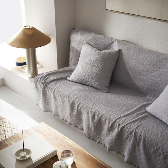 Gofis Home Francis Sofa Throw Jacquard 180x250cm Magnet Grey