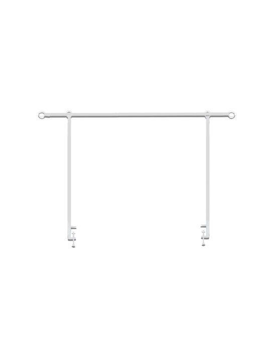Beauty Home Decorative White Extendable Metal Table Arch 90 to 260cm x 120cm