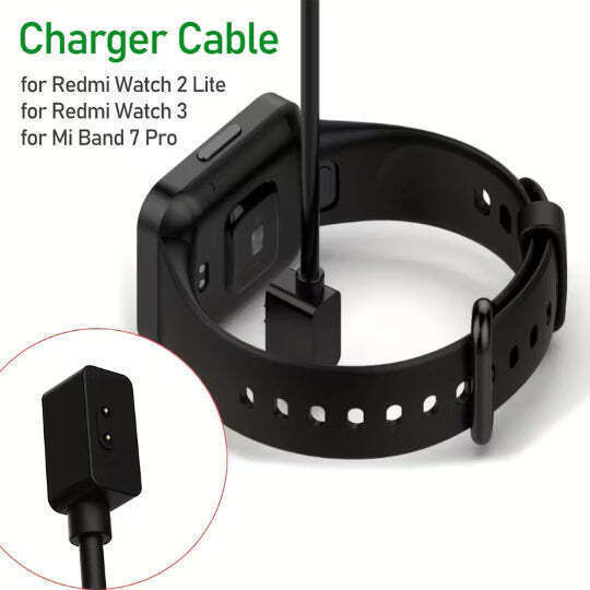 Charging Cable Charger Redmi 3 Mi Band 7 Pro Redmi Watch 2 Redmi Watch 2 Lite Black 1m
