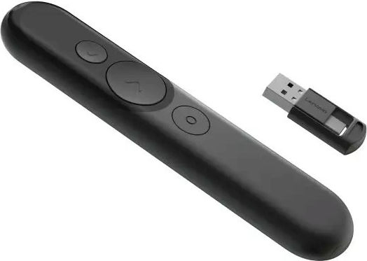 Lenovo Presenter Pilot Laser Rechargeable Presentation Remote σε Γκρι Χρώμα