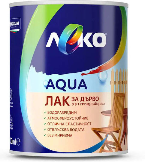 Аква Лак За Дърво 3 В 1 600 Мл Канадска Ела Leko